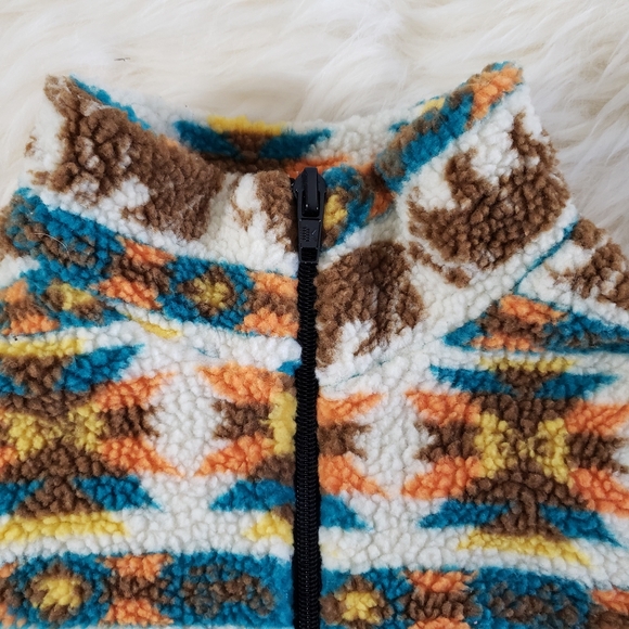 EUC Urban Outfitters Aztech Printed Half-Zip Pull Over Cropped Size Large - Picture 7 of 14